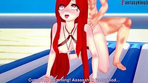 parasoul in bikini gets wild fucking in skullgirls fantasy manga