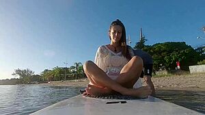 Ana Rothbard Enjoys Sex On The Rocks During Late Afternoon