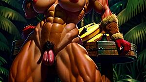 Bowsette and other anime side characters in hot scenes