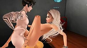 宅男欲火焚身车库狂干金发骚货