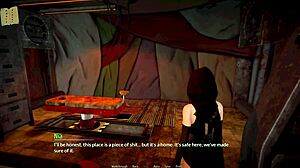 Curvy characters relax in Harem Hotel 413.