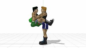 Little Mac explores gay sex in a suggestive anal encounter. His assfucking adventure awaits.