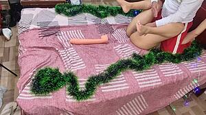 I’m suckin’ my stepmom’s big ass for Christmas, oops, meant to say lovin’!