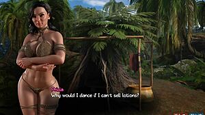 3D animated porn featuring Clare by the river