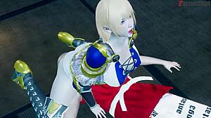yo, i’m winning this battle with tongue on Sophitia, Soul Calibur!