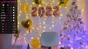 Wet Latina Cunt Squirts Live on New Year's Eve