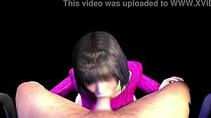 3d erotic animation of big sis giving clothed blowjob!