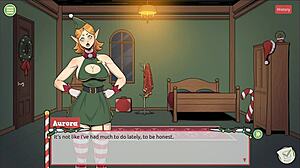 Naughty Elf Surprises Sexy Santa Wife in Xmas Hentai