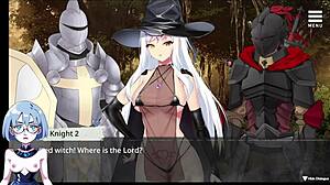 Witch imprisons victims in sexual hentai gameplay scene 11