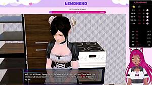 Vtuber LewdNeko Explores Harem Hotel with Slaves, Maids, and Elves in BDSM Part 1