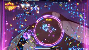 Seduction of giant naked space waifu with big tits