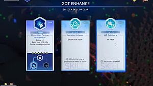 Seduction of giant naked space waifu with big tits