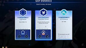 Seduction of giant naked space waifu with big tits