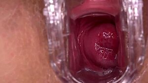 Squirting orgasm with a hairless pussy