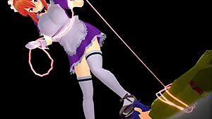 Leela is the hero in this anime porn video