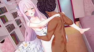 Mika Seien in doggystyle motion.