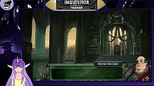 Warhammer 40k Inquisitor Trainer part 23 with big-boobed babes in doggy style