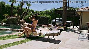 Giulia Diamond takes two monster cocks in her holes