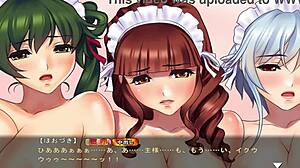 maid-san to boin game ends with a steamy orgy scene in english