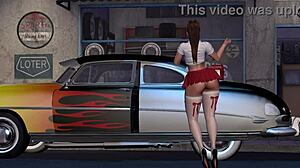 Alexxa’s hot solo dance performance in cartoon style