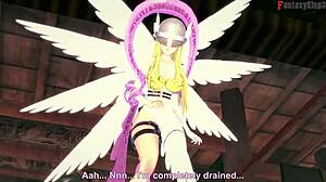 Angelwomon Evolves for Wild POV Fucking in Digimon Fantasy