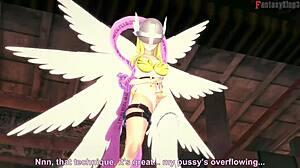 Angelwomon's wild ride in Digimon: The Movie of Fantasyking3.3D