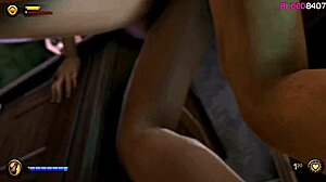 Elizabeth from Bioshock gets fucked in doggystyle at R rated 3D Granny Perfect body