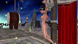 3D animated Tamil audio sex story of solo fun