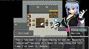 女孩B英雄场景与阿斯特里德2在第13部分。动漫游戏中狂野动作展开。