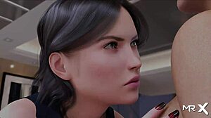 Fashionbusiness - Grabbing big boobs at work in E2 64 is daring.