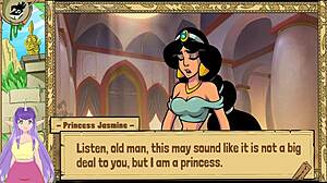 The princess gets trained by the queen in this adult cartoon
