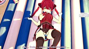 Hell yeah, Houshou Marine banging hard on Sex Beach!