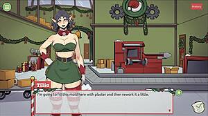Femboy's Christmas wish comes true in Santa's surprise