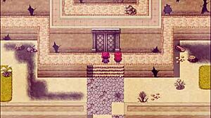 Harem in Another World Ep 12: Huge Facial and Unexpected Boner in Hentai Game