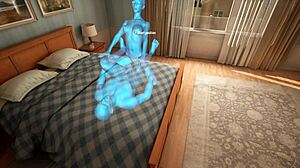home together gameplay with big tits and feet in erotic anime action