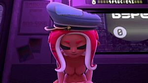 I Can’t Believe How Curvy Agent 8 Looks in Splatoon! This 3D Animation with Big Tits Just Blew My Mind!
