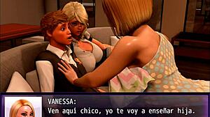Big-boobed girls suck my monster cock in 3D game