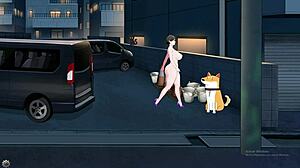 Shameless Milf Exhibitionist Outdoor Display