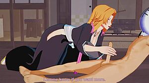 rangiku matsumoto slams with her massive chest