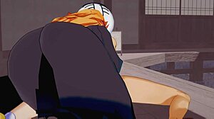 rangiku matsumoto slams with her massive chest