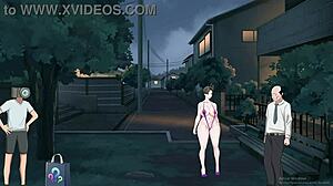 Utançsız Milf Açık Havada Gösteriş Yapıyor