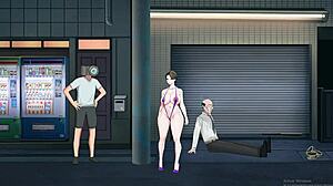 Utançsız Milf Açık Havada Gösteriş Yapıyor