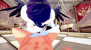 Albedo from Overlord in Full Fantasy Sex with Succubus