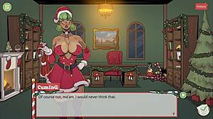 claus secret surprise xmas hentai game ep 3 mrs santa tease us with her underskirt anal plug 🎄
