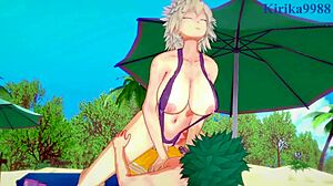 Himiko Toga, Mitsuki Bakugo, Izuku Midoriya in Wild Creampie Sex Scene