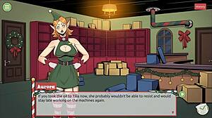 claus secret surprise xmas hentai game ep 3 mrs santa tease us with her underskirt anal plug 🎄