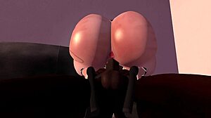 Second Life black man pounds redhead white woman on couch. Intense interracial assfucking with creampie!