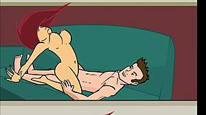 All the sex scenes of Jake’s booty call with a touch of anime and cartoons