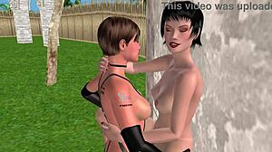 3D animated lesbian porn featuring hardcore sex and anal