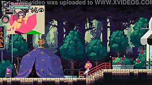 Femdom ghost riding in Flip Witch Pixel Hentai game episode 10